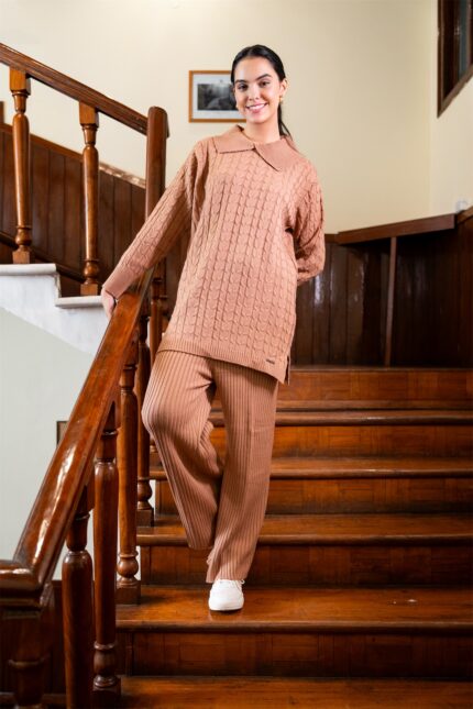 Effortlessly Chic Women’s Knit Co-ord Set – Soft & Stylish Lounge Wear